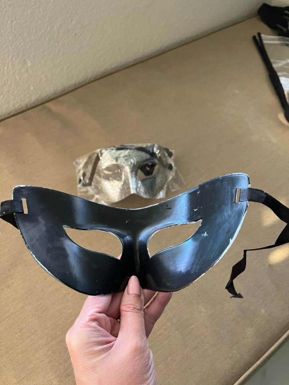 Silver Venetian-Style Face Masks - Elegant Masquerade Party Mask